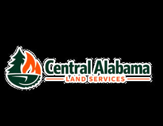 Central Alabama Land Services logo with pine tree, flame, and water droplet design